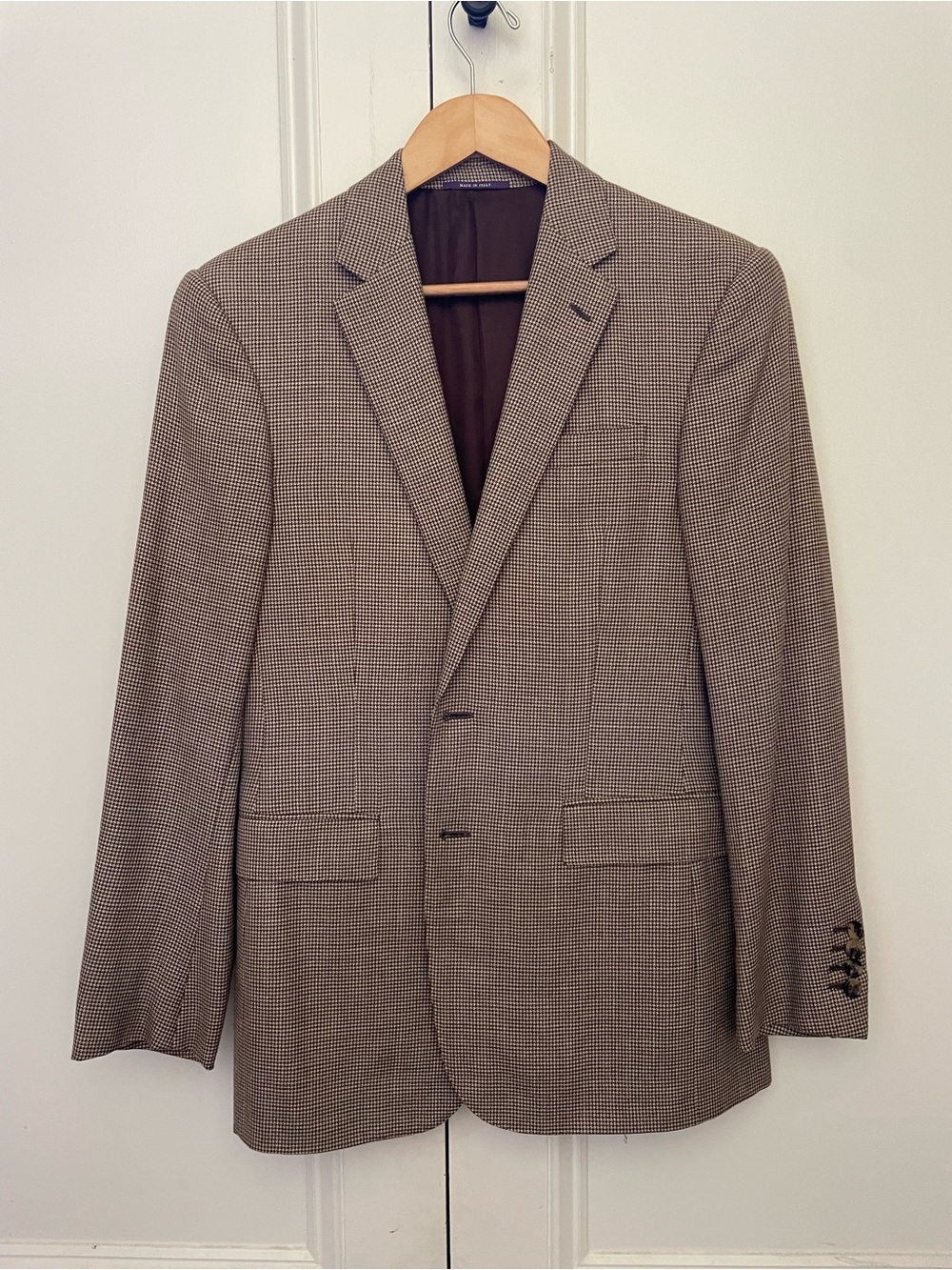 Purple Label Ralph Lauren Houndstooth Blazer EUC